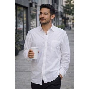 Frankie Shop Crisp White Button-Down‎ Shirt size large